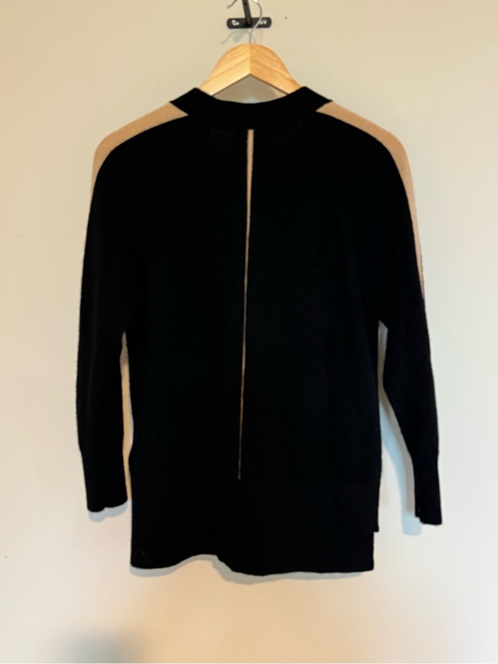 REISS Amber Black Camel Stripe Cashmere Cardigan XS - Picture 10 of 15